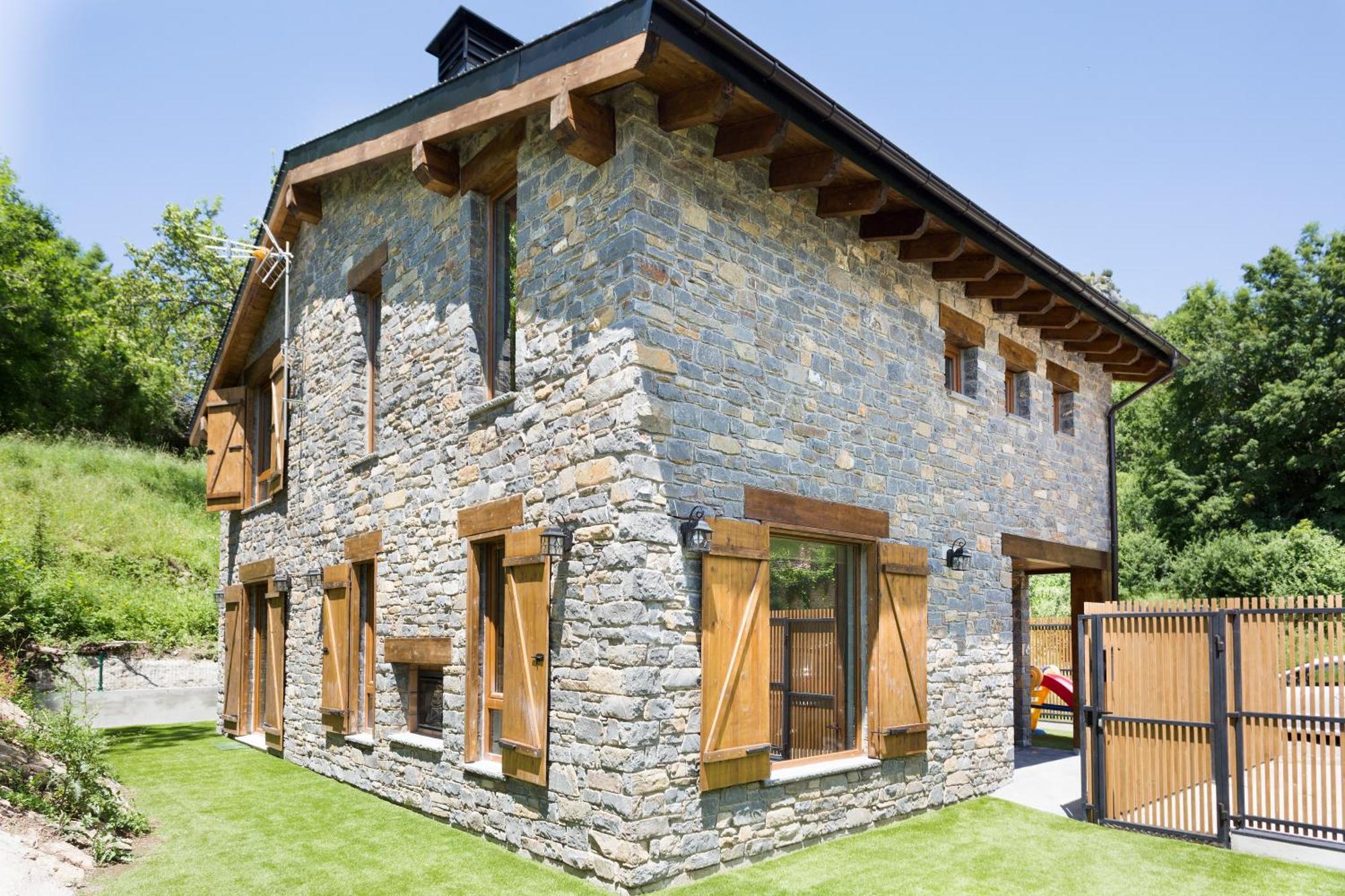 Casa Forelsa Lujo En La Montana Hoz de Jaca Esterno foto